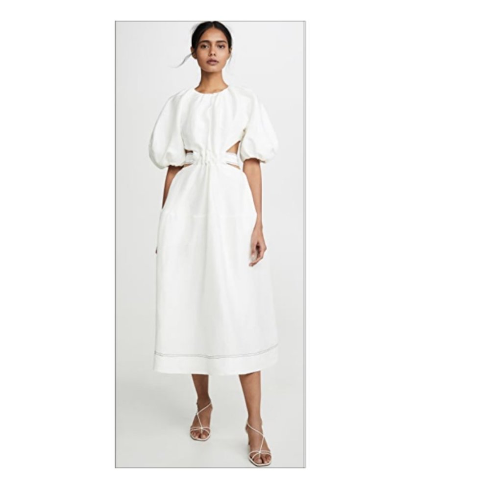 Aje Mimosa Cutout Midi Dress